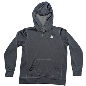 Burton Small Grey Black Pull Over Hoodie with Pooch Everyday Casual Cozy